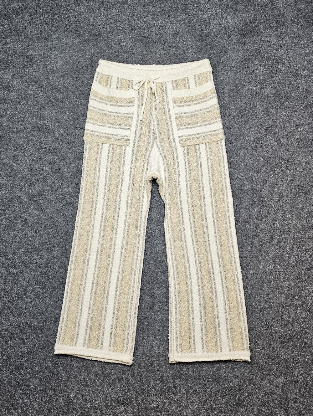 Free People Striped Baja Hoodie & Pant Set - Oversized Woven Terry - Size S - Picture 6 of 12